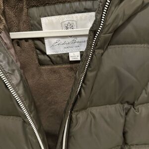 Eddie Bauer Khaki Puffer Jacket